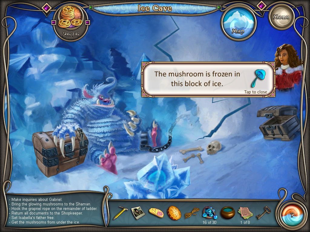 Cave Quest (iPad) screenshot: Ice Cave