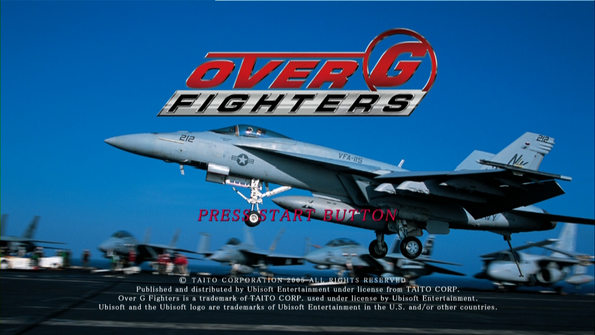 Over G Fighters (Xbox 360) screenshot: Title screen