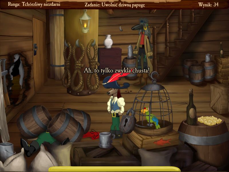 Jolly Rover (Windows) screenshot: Release the parrot