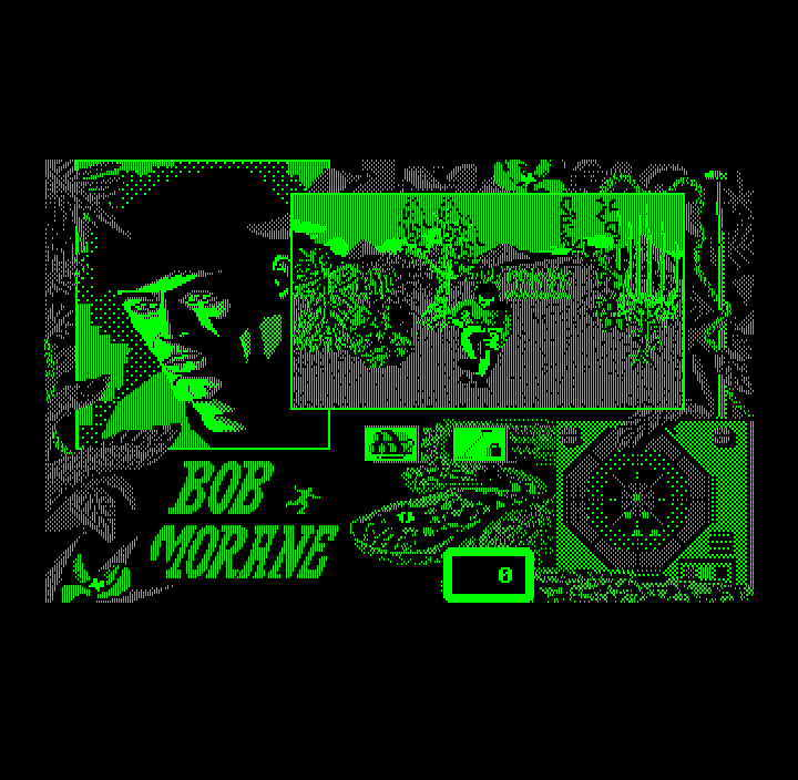Bob Morane: Jungle 1 (DOS) screenshot: Look out for nasties on the radar (Hercules)