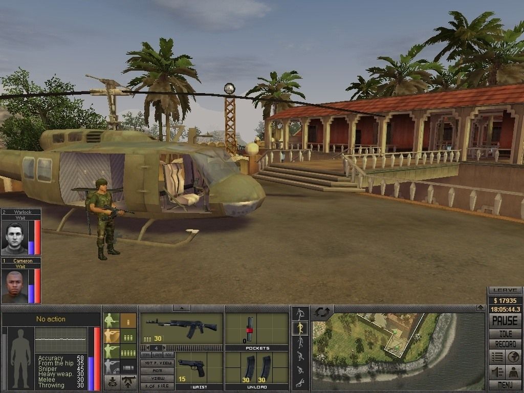 7.62 (Windows) screenshot: Helicopter has landed