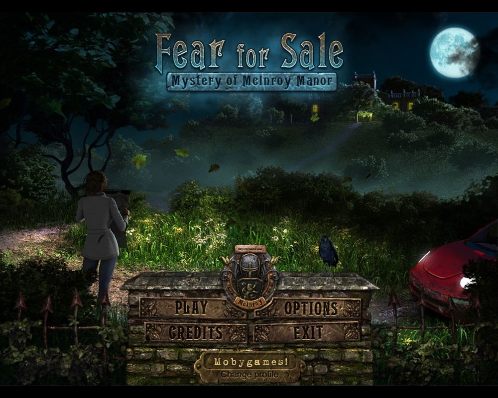 Fear for Sale: Mystery of McInroy Manor (Macintosh) screenshot: Title / main menu