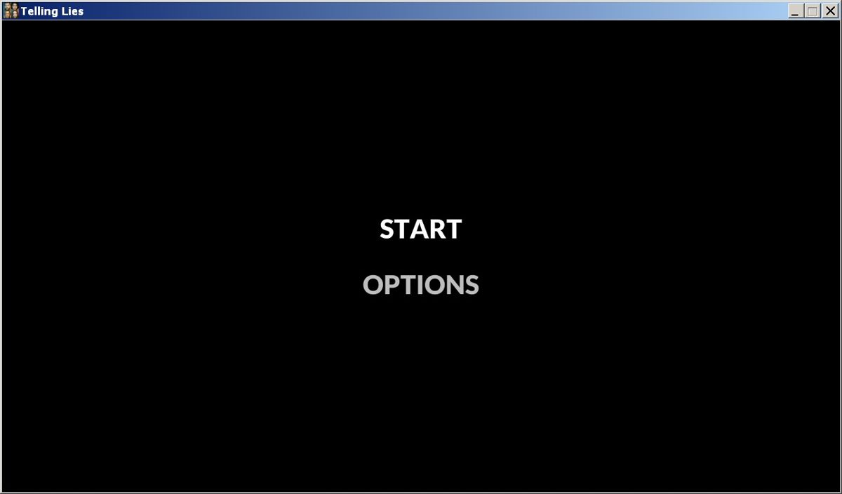 Telling L!es (Windows) screenshot: Main menu