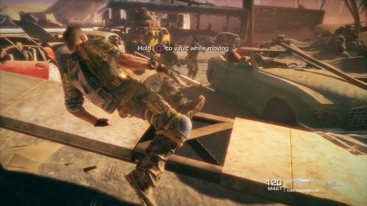 Spec Ops: The Line (PlayStation 3) screenshot: You can vault over many obstacles.
