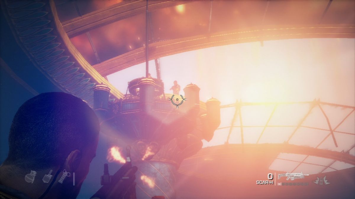 Spec Ops: The Line (PlayStation 3) screenshot: Enemy will usually attack from all sides so find a suitable vantage point.