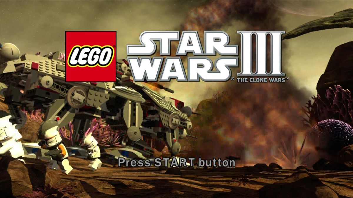 LEGO Star Wars III: The Clone Wars (Xbox 360) screenshot: Start screen