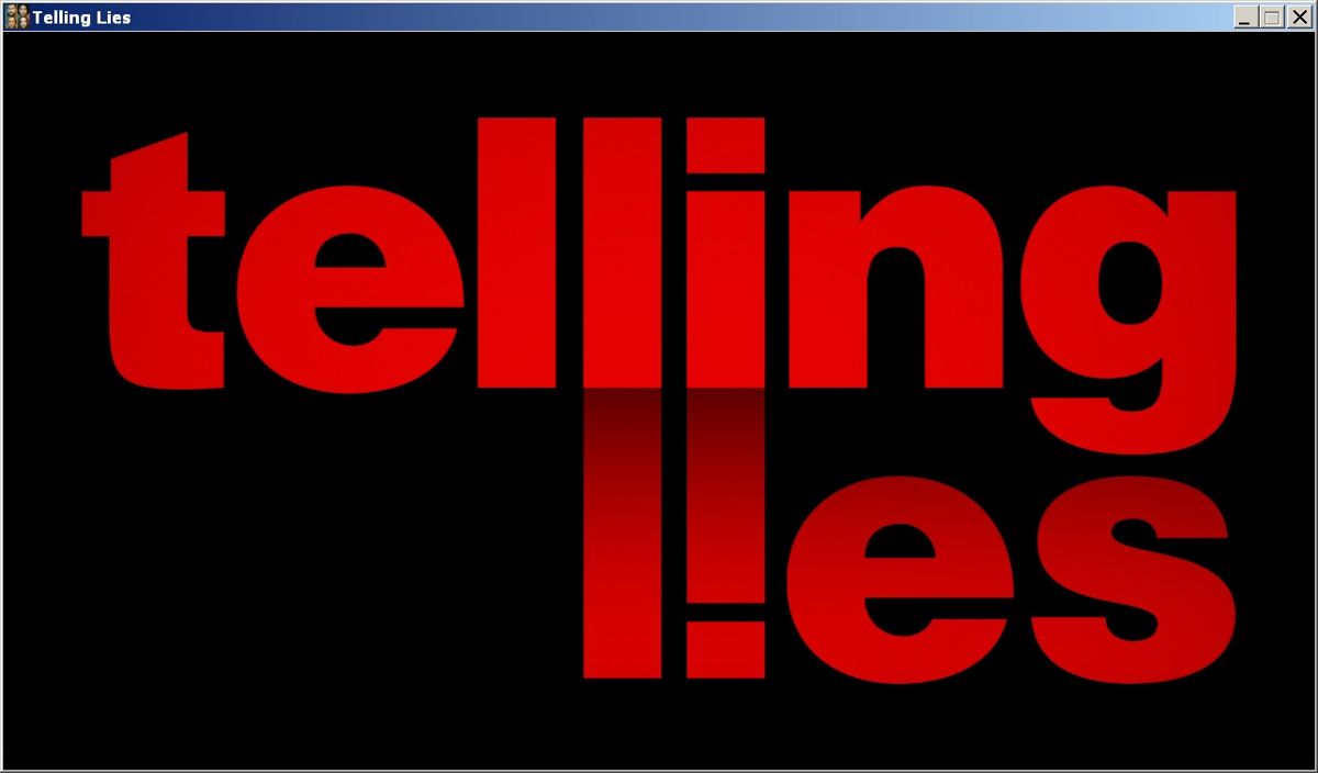 Telling L!es (Windows) screenshot: Main title