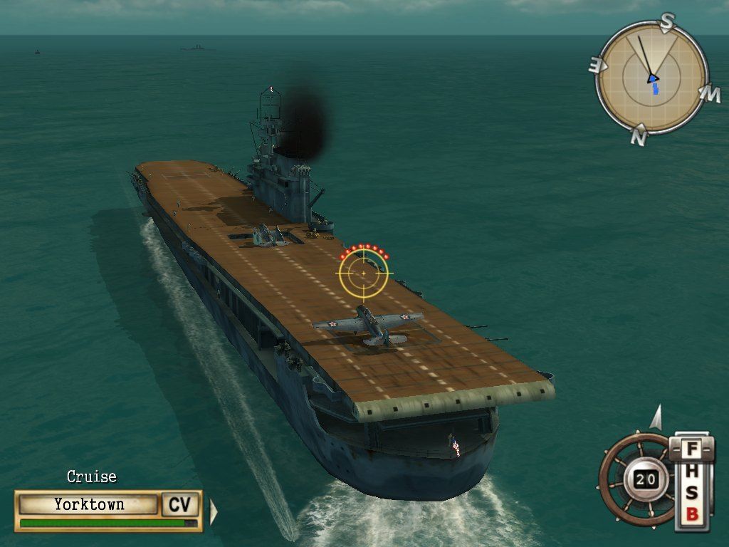 Battlestations: Midway (Windows) screenshot: Another torpedo to evade.