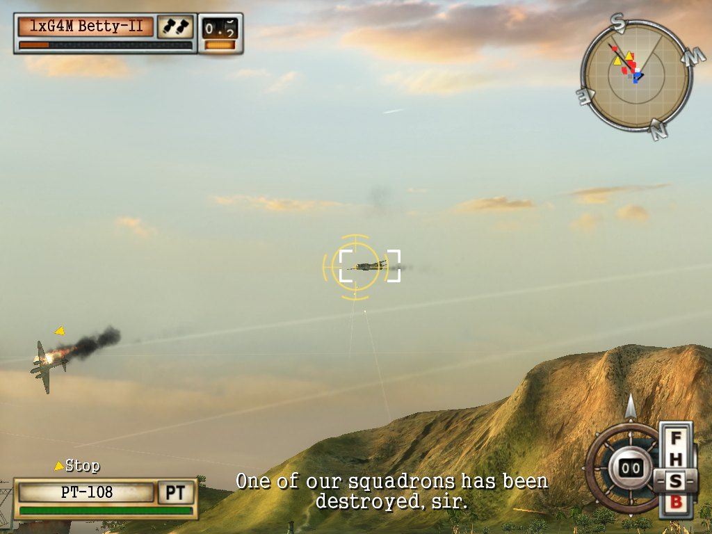 Battlestations: Midway (Windows) screenshot: AA defence of the island