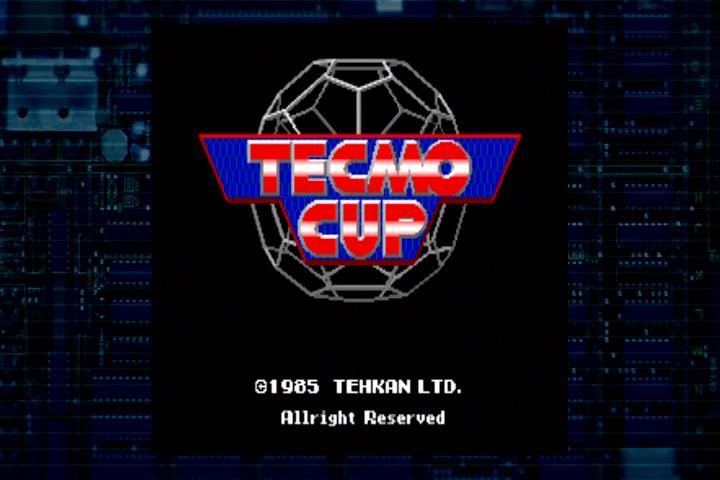 Tecmo Classic Arcade (Xbox) screenshot: Tecmo Cup start screen