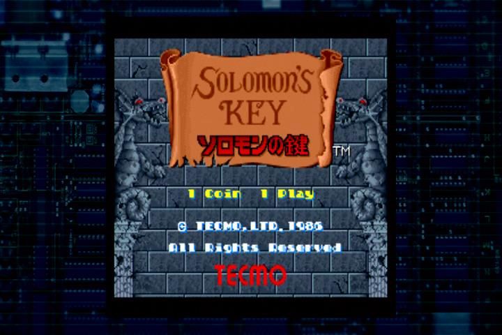 Tecmo Classic Arcade (Xbox) screenshot: Solomon's Key start screen