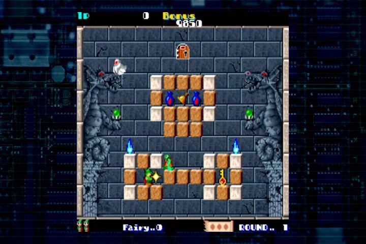 Tecmo Classic Arcade (Xbox) screenshot: Solomon's Key game play