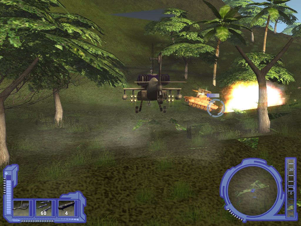Helicopter Strike Force (Windows) screenshot: Close combat