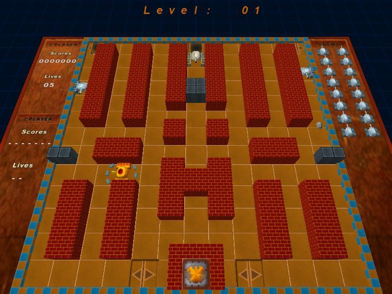 Battle Rush: Tanks (Windows) screenshot: First level