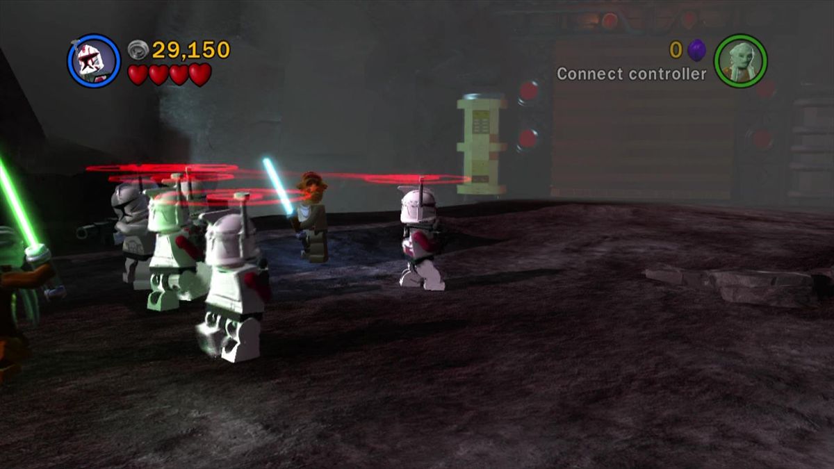 LEGO Star Wars III: The Clone Wars (Xbox 360) screenshot: Use a clone commander to command troops