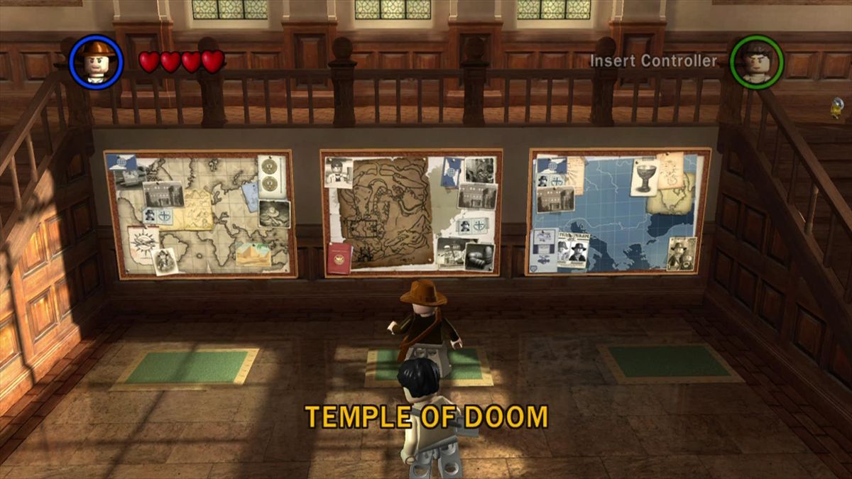 LEGO Indiana Jones: The Original Adventures (Xbox 360) screenshot: Selecting which movie to play