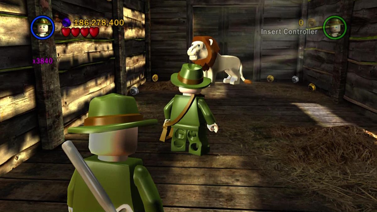 LEGO Indiana Jones: The Original Adventures (Xbox 360) screenshot: Young Indy in the bonus level