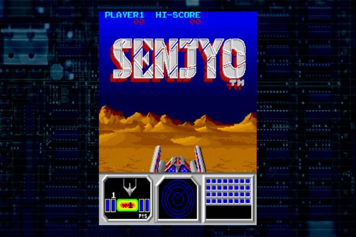 Tecmo Classic Arcade (Xbox) screenshot: Senjyo start screen