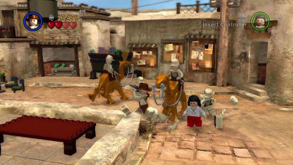 LEGO Indiana Jones: The Original Adventures (Xbox 360) screenshot: Camel riders attack