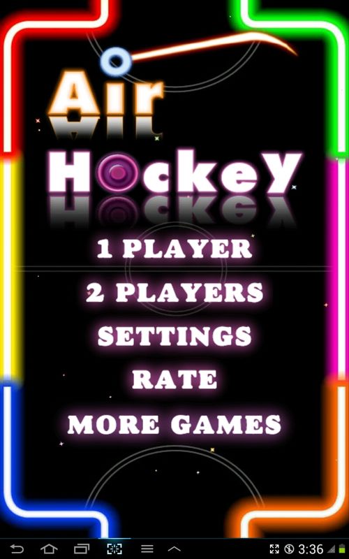 Screenshot of Air Hockey (Android, 2012) MobyGames