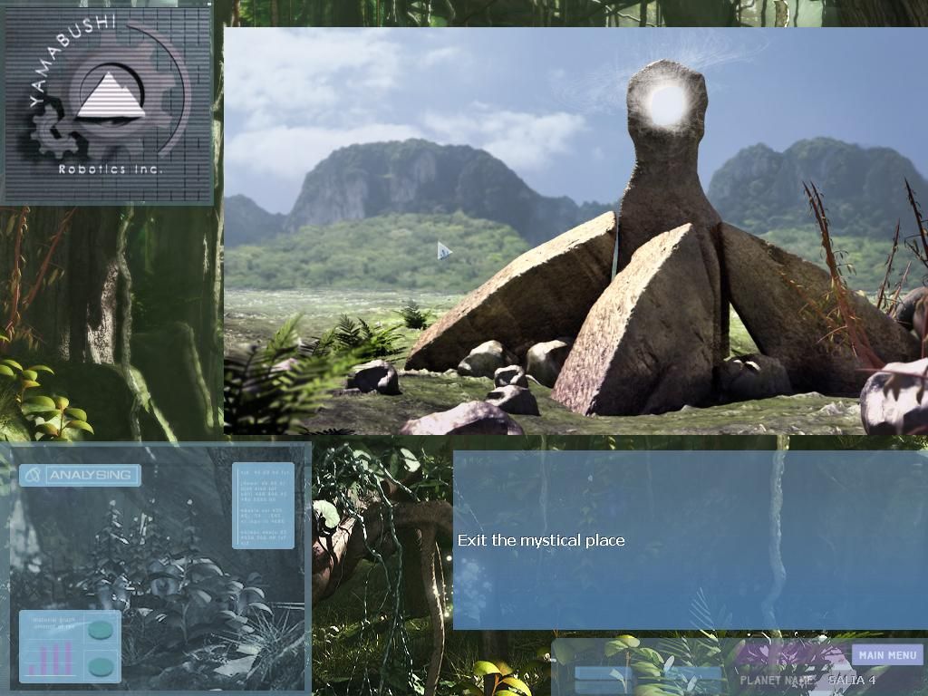J.U.L.I.A. (Windows) screenshot: One of mystical places on Salia 4