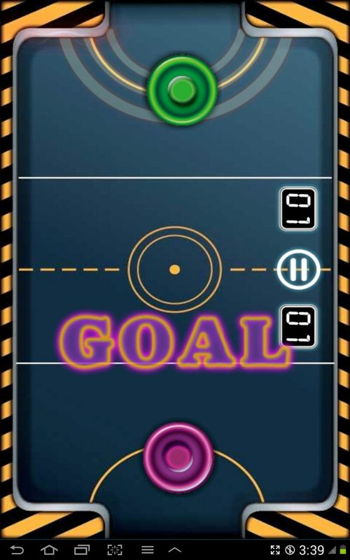 Screenshot of Air Hockey (Android, 2012) MobyGames