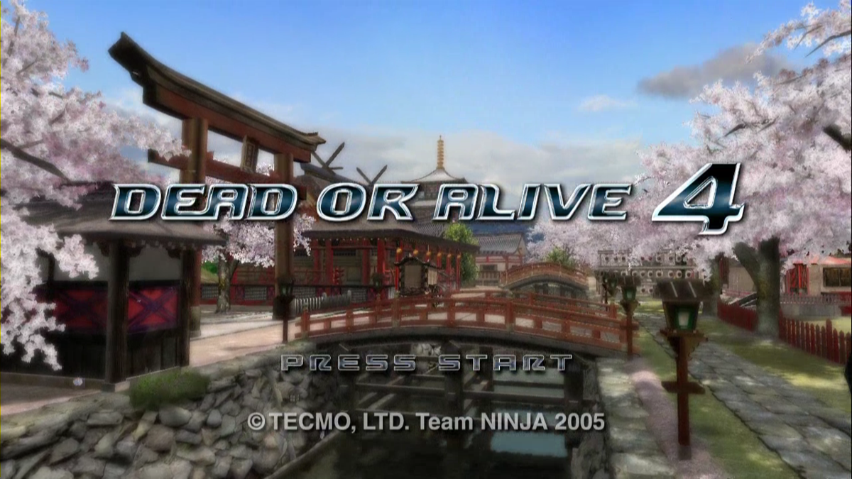 Dead or Alive 4 (Xbox 360) screenshot: Title screen