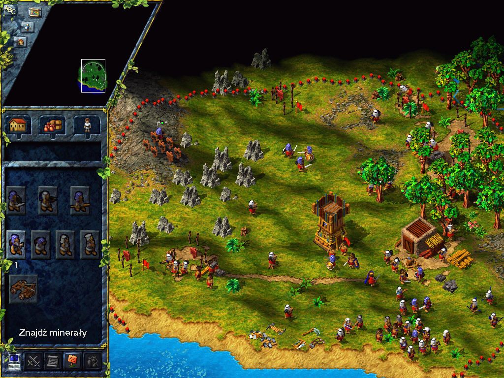 The Settlers III (Windows) screenshot: Find a resources