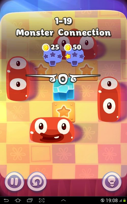 Pudding Monsters (Android) screenshot: It should be easy to connect these monsters