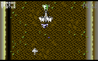 S.W.I.V. (Commodore 64) screenshot: A very large end of level boss!