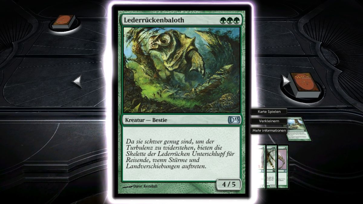 Magic: The Gathering - Duels of the Planeswalkers 2013 (Windows) screenshot: Green decks have some really strange creatures.