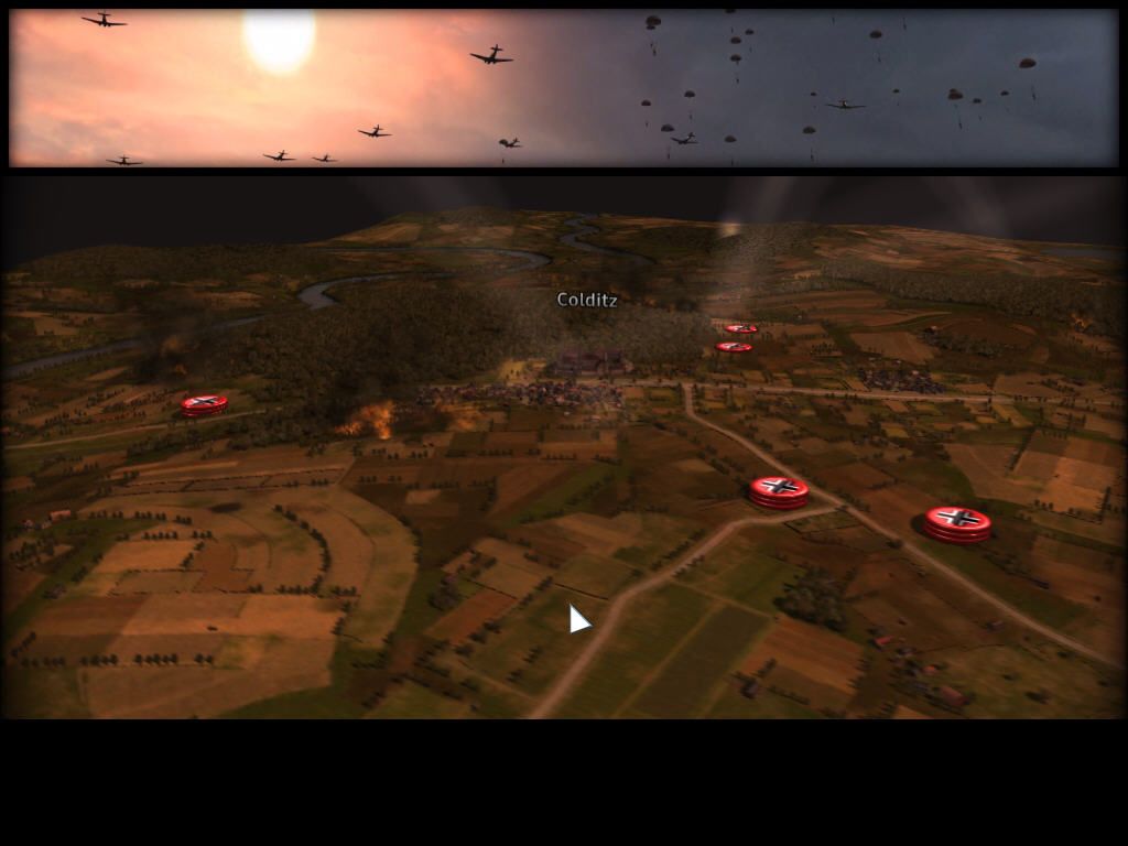 R.U.S.E.: The Art of Deception (Windows) screenshot: Paratroopers