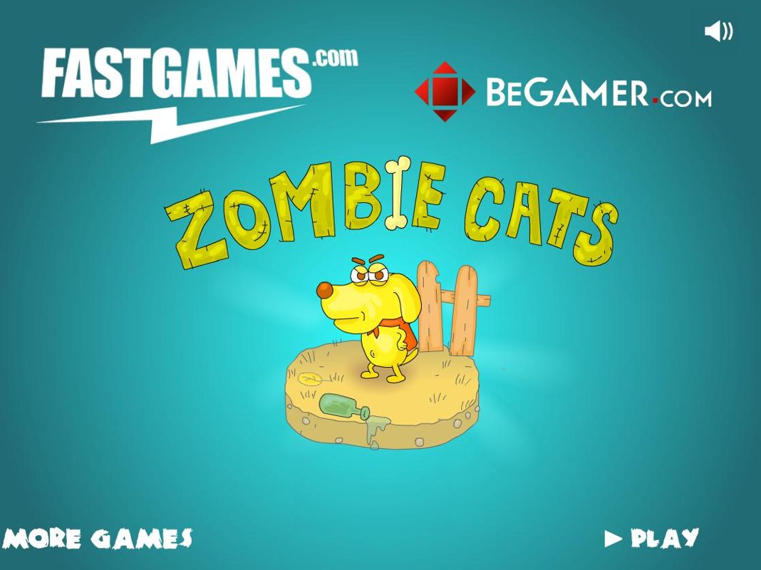 Zombie Cats (Browser) screenshot: Main title.