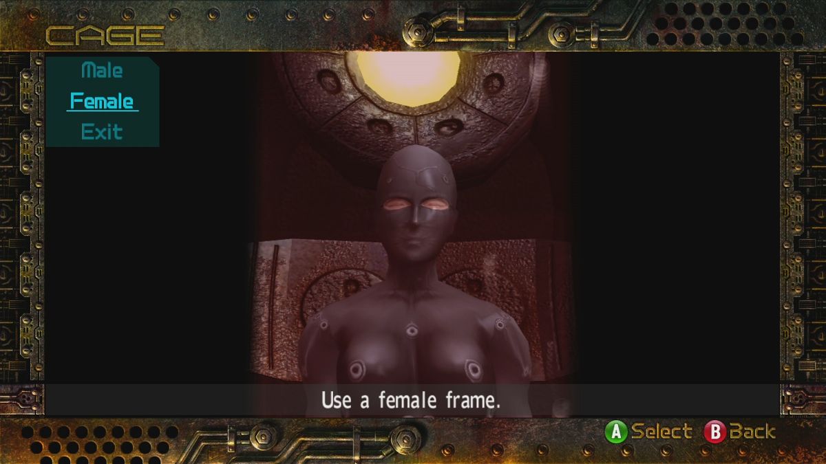 Bomberman: Act:Zero (Xbox 360) screenshot: Select frame for your bomberman.