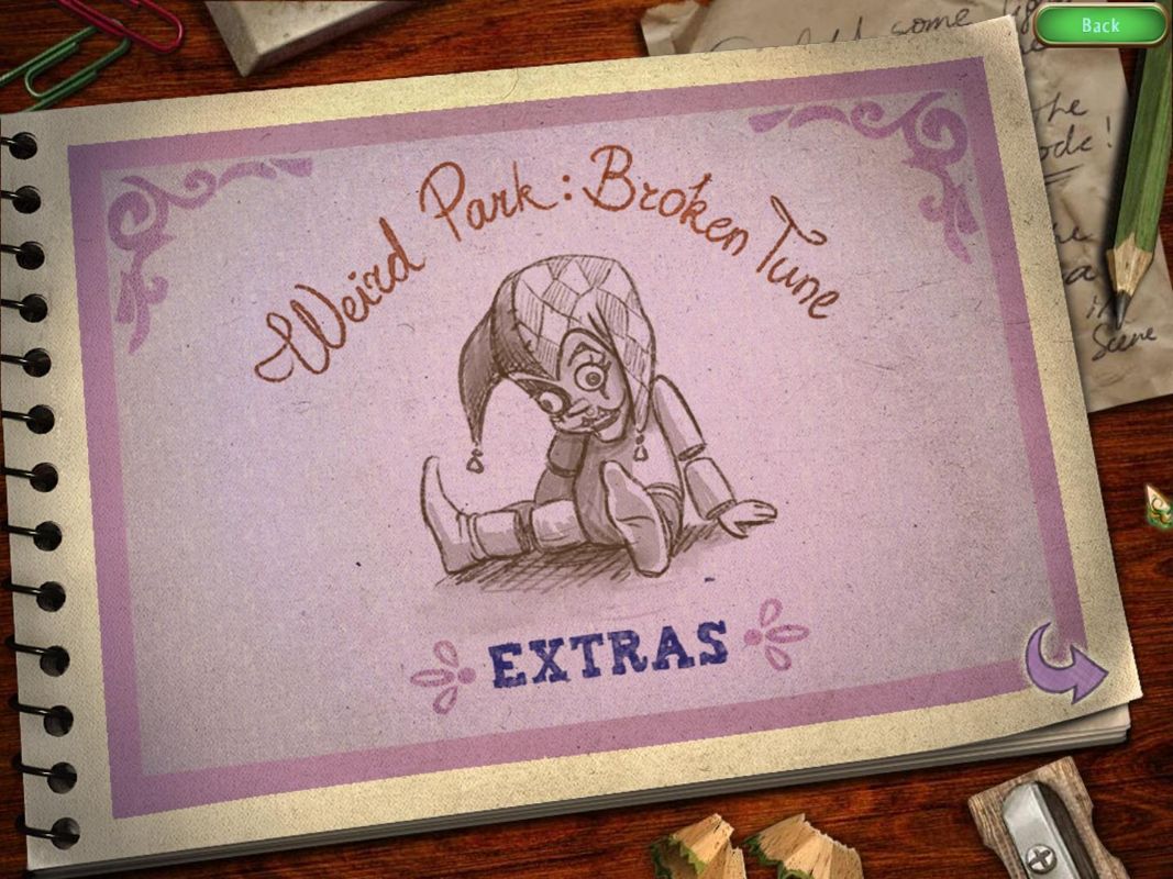 Weird Park: Broken Tune (Collector's Edition) (Windows) screenshot: Collector’s extras concept art