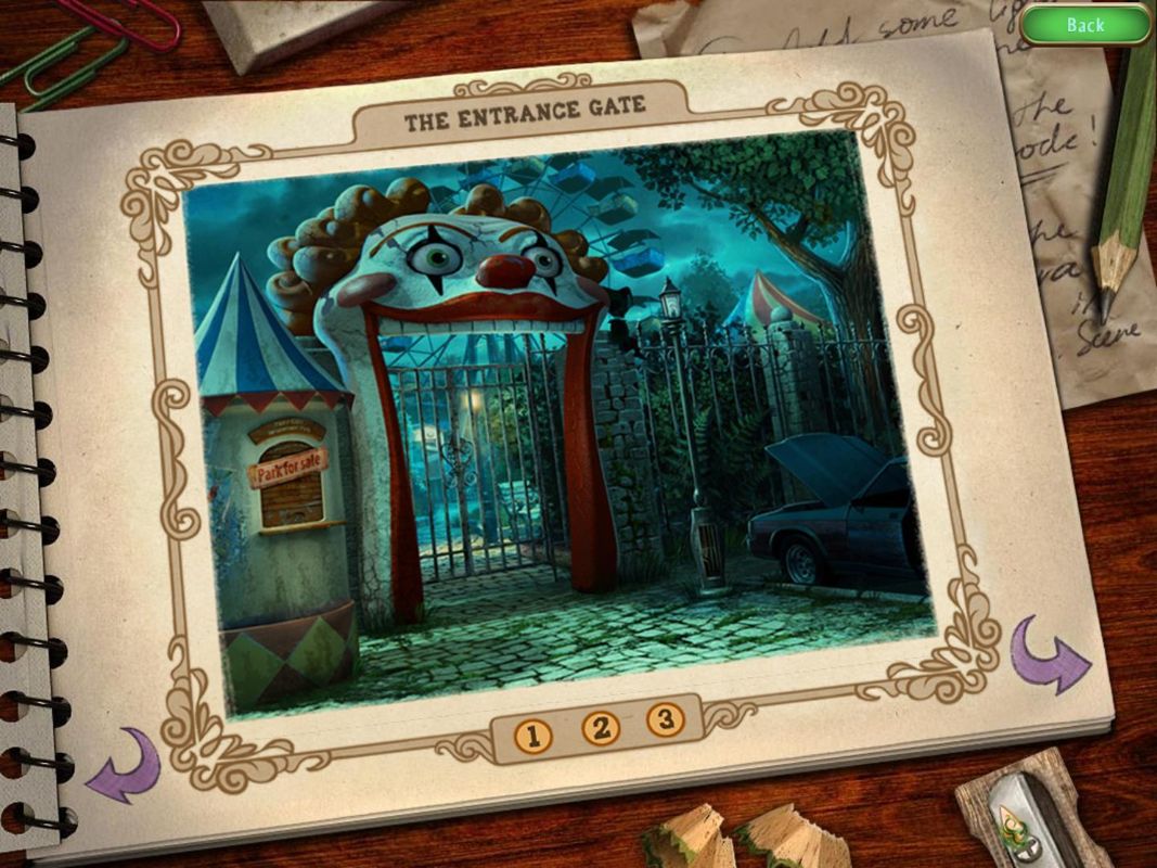 Weird Park: Broken Tune (Collector's Edition) (Windows) screenshot: Collector’s concept art - The Entrance Gate (3) Finished scene