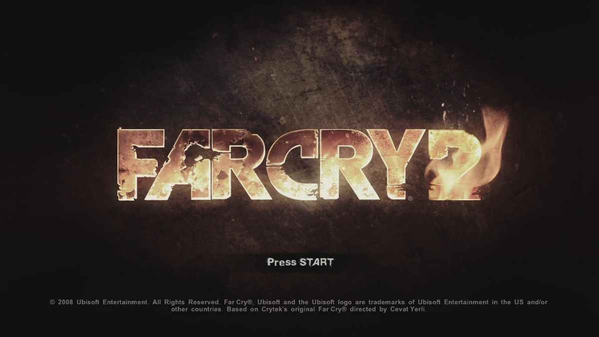 Far Cry 2 (Xbox 360) screenshot: Main title.