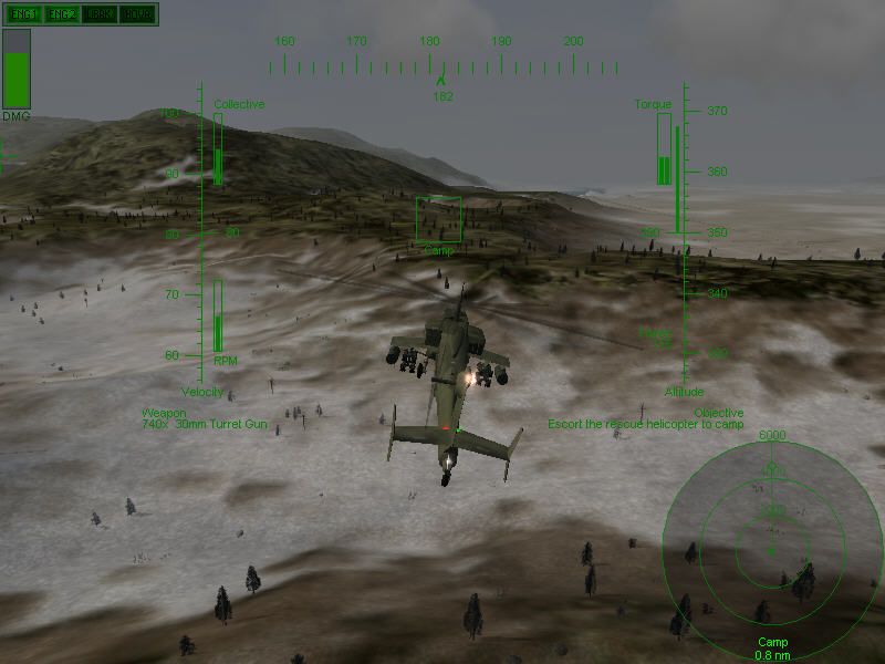 Screenshot of Apache Longbow Assault (Windows, 2004) MobyGames