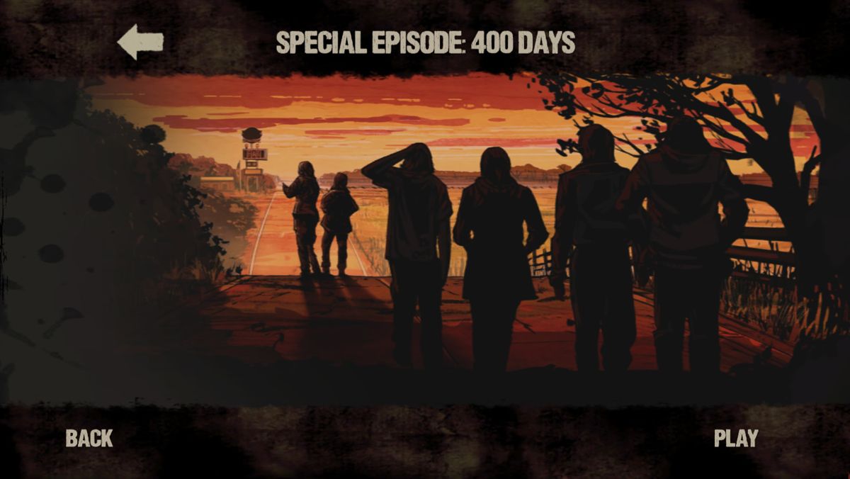 The Walking Dead: 400 Days (Windows) screenshot: Episode start screen