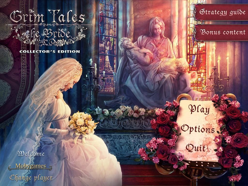 Grim Tales: The Bride (Collector's Edition) (Windows) screenshot: Title main menu collector's edition