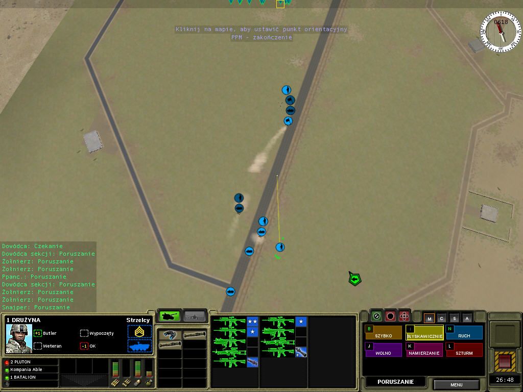 Combat Mission: Shock Force (Windows) screenshot: Tactical move