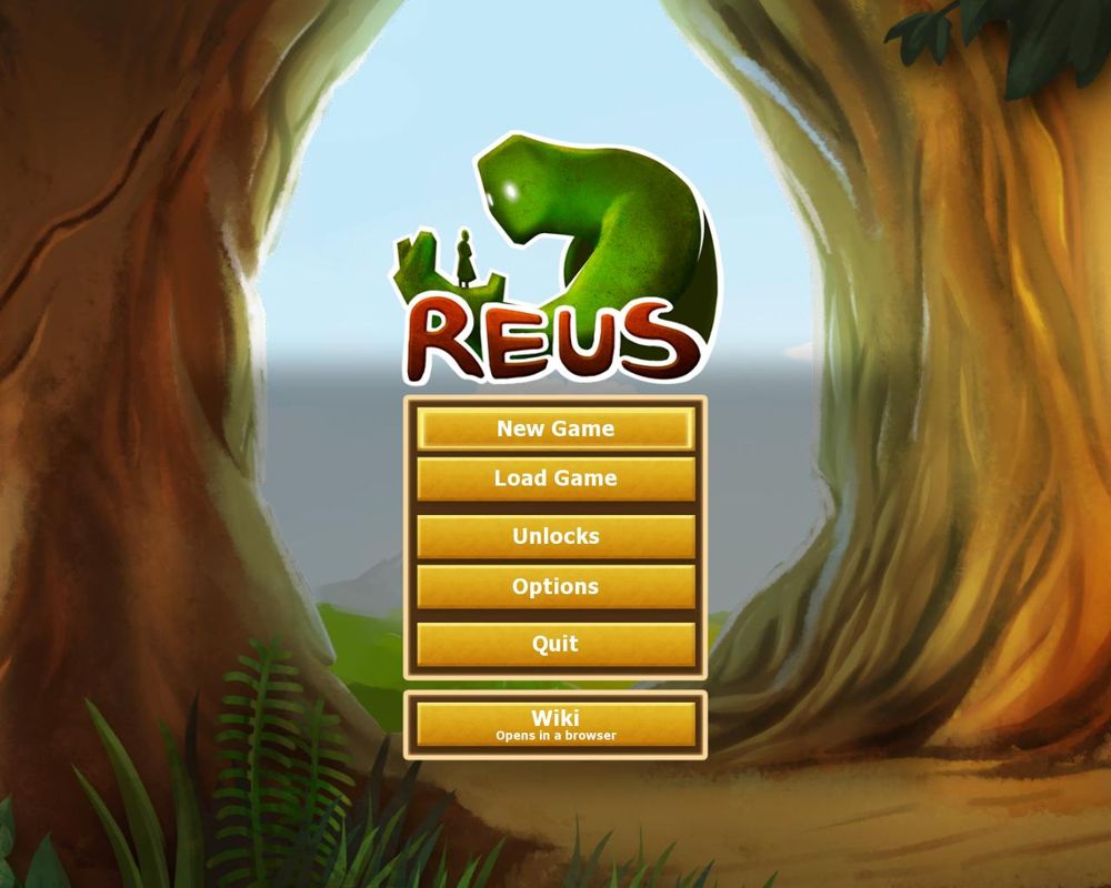 Reus (Windows) screenshot: Main menu