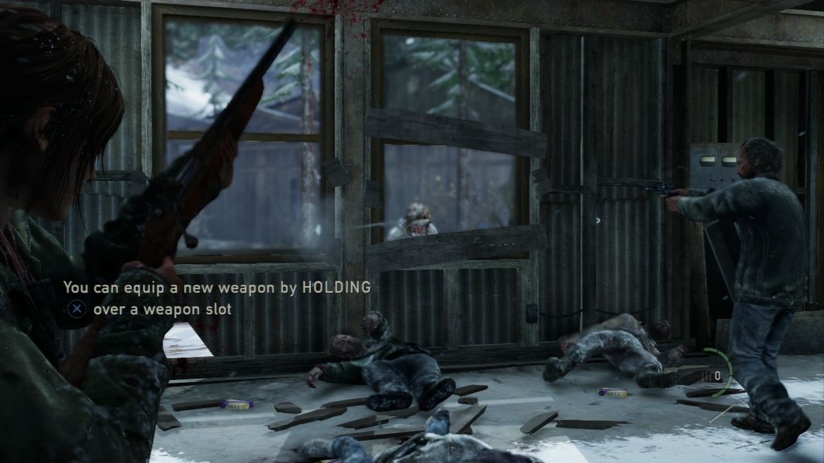 The Last of Us (PlayStation 3) screenshot: Keeping the infested at bay.