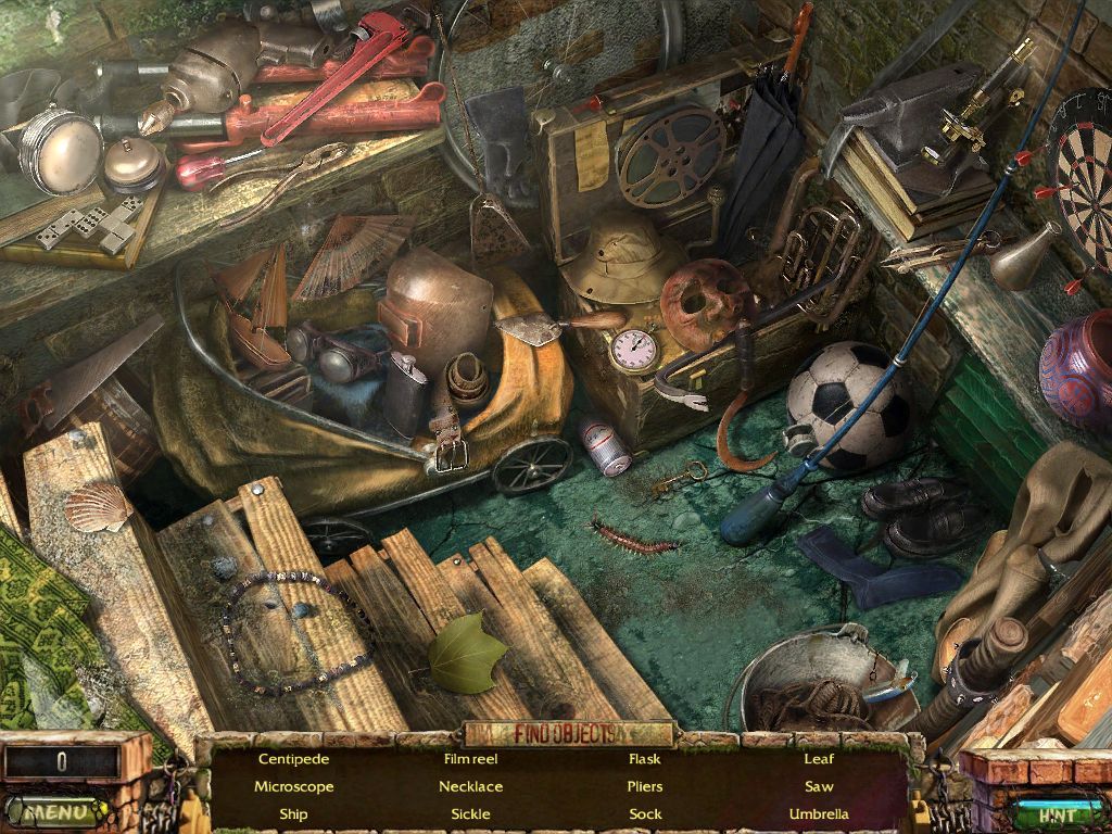 Stray Souls: Dollhouse Story (iPad) screenshot: Cellar - objects
