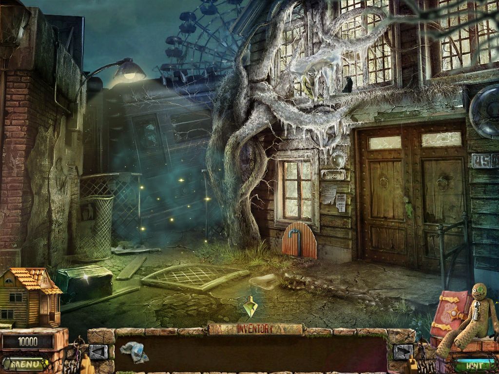 Stray Souls: Dollhouse Story (iPad) screenshot: Train yard alley