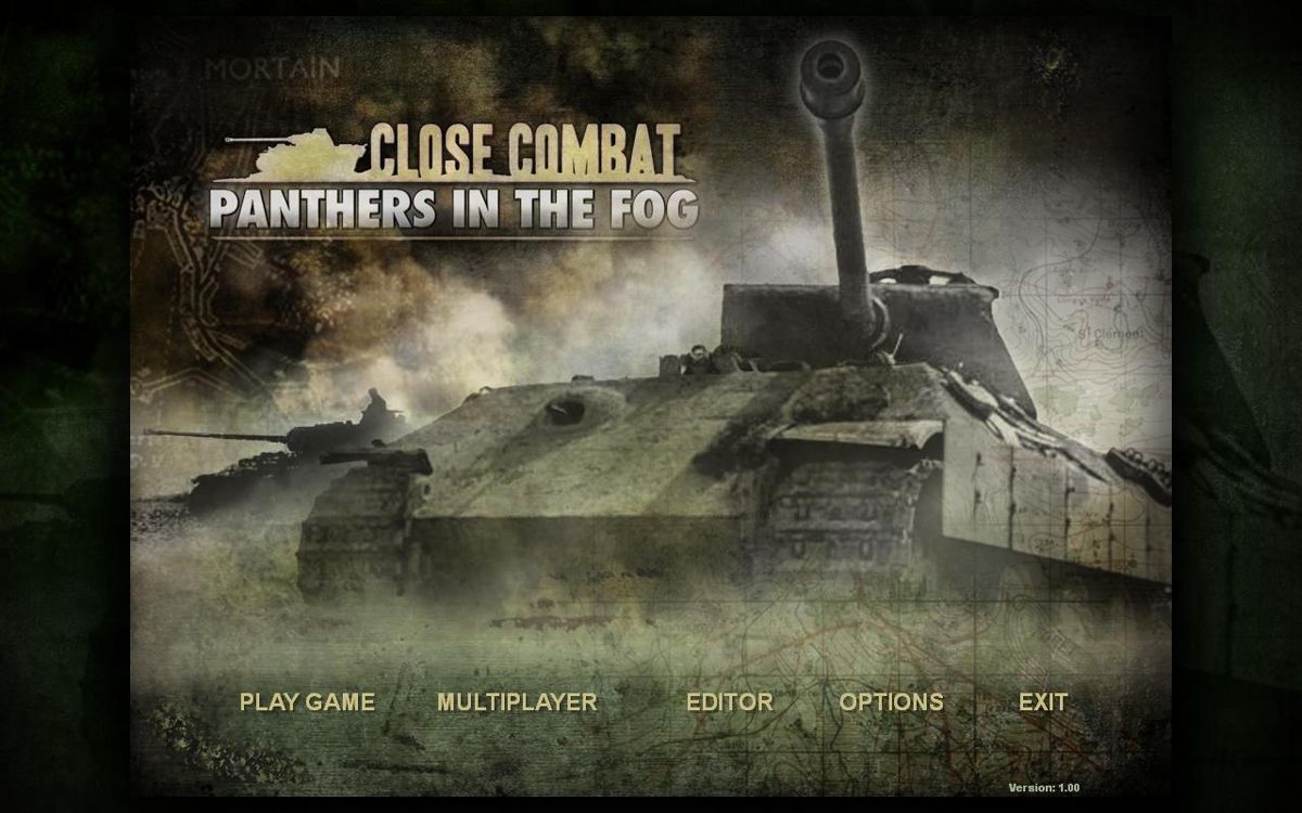 Close Combat: Panthers in the Fog (Windows) screenshot: Main Screen