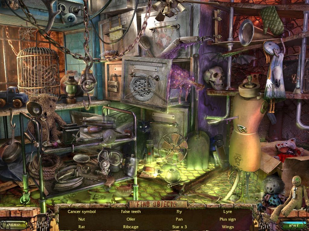 Stray Souls: Dollhouse Story (Macintosh) screenshot: Evil hospital - objects
