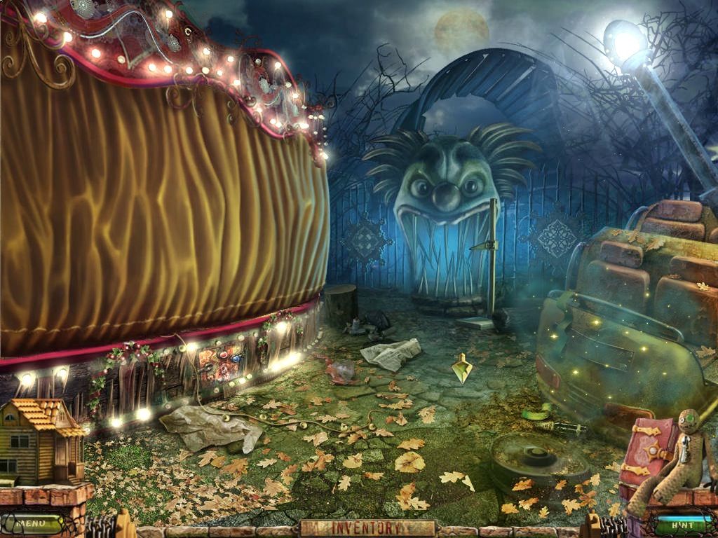 Stray Souls: Dollhouse Story (Macintosh) screenshot: Evil carnival