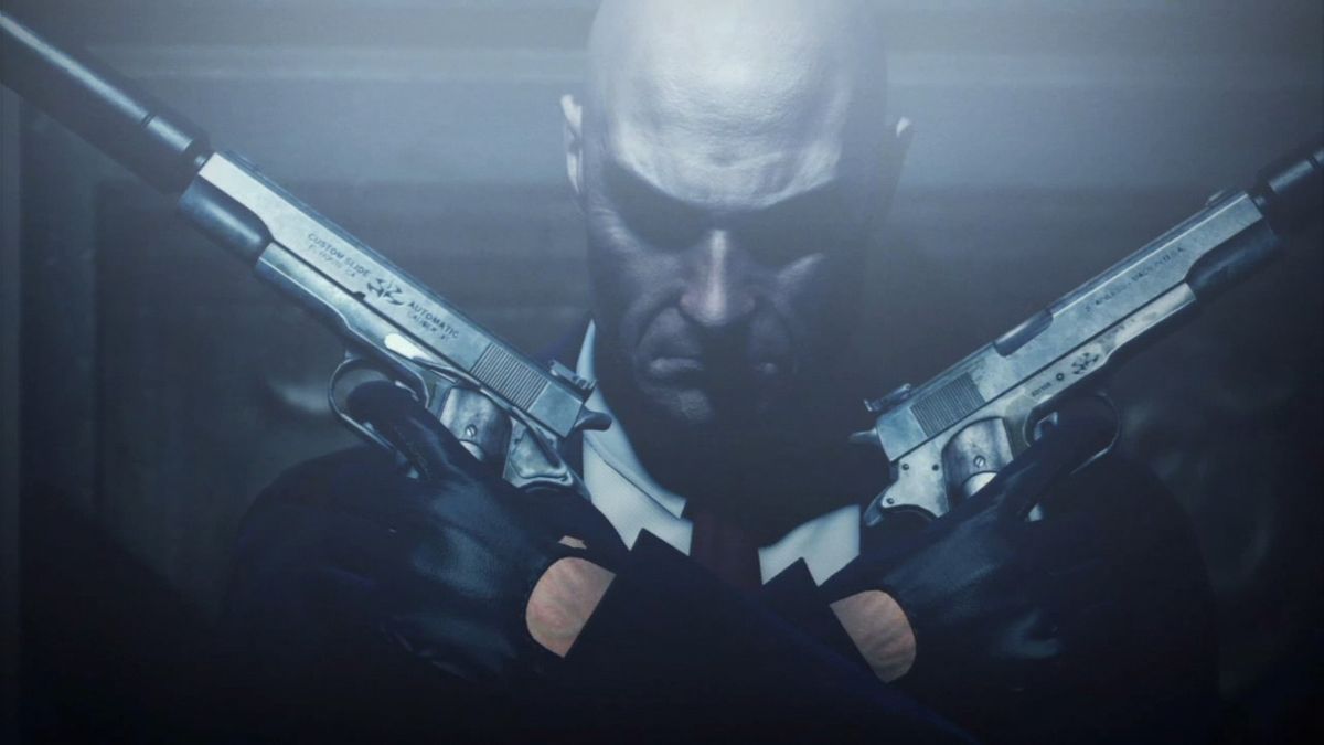 Hitman: Absolution (PlayStation 3) screenshot: Agent 47's legendary pose.