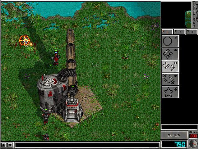 Dark Colony (Windows) screenshot: Defend the base